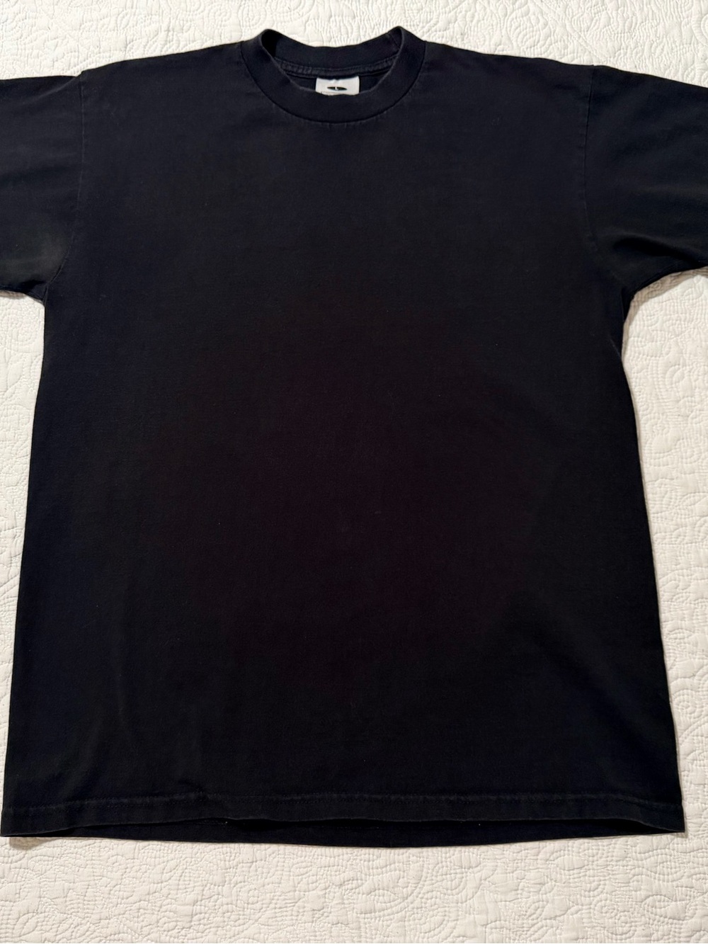 Pro Club Men's Heavyweight Cotton Short Sleeve Crew Neck T-Shirt - Black L